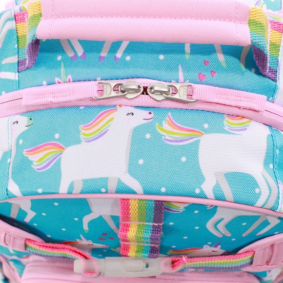 Pottery Barn Kids Large Mackenzie Aqua Unicorn Backpack OAKLYN embroidered - Picture 6 of 9